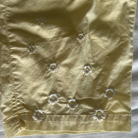 Cute Happy Embroidered Capri’s with Pockets! - Picture 3 of 5
